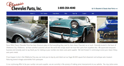 Desktop Screenshot of classicchevroletparts.com